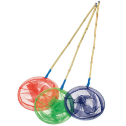 Kinetic junior fiskenet bambus ass. (rød,grøn,blå)