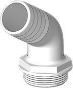 Trudesign aquavalve slangestuds hvid 120° 1 1/2" 38mm