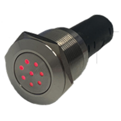 Blazecut advarselsbrummer med led 12v, 80db, ip54 -20°/+50°