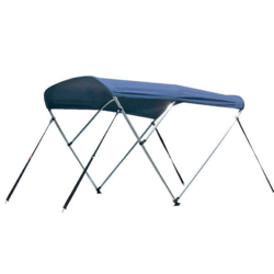 Bimini top 3-arm alu rør ø25mm blå l180 b150-160 h110cm
