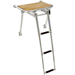 Badeplatform med 3-trins stige l-45cm d-39cm