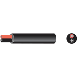 Oceanflex marinekabel fortinnet rund rød/sort 2x2.5mm2 30m