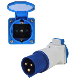 Adapter cee han til schuko hun