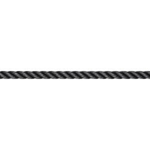 Liros Polyester 3-slået 12mm sort