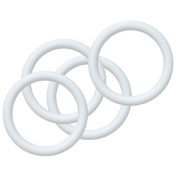 Gummiring til kaleche hvid indv. ø47mm tykkelse ø7mm 4stk