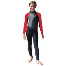 Base i-level våddragt langmodel junior rød str. 125cm