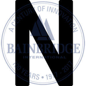 Bainbridge Sail Letters 300mm Black N