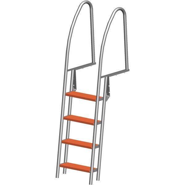 Brostige 7 trin rf 304 længde 256cm bredde 49cm