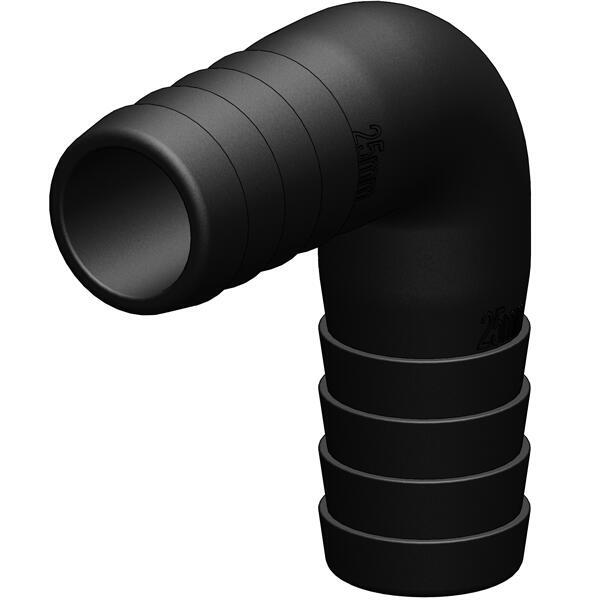 Trudesign vinkelstykke 90° 38mm sort