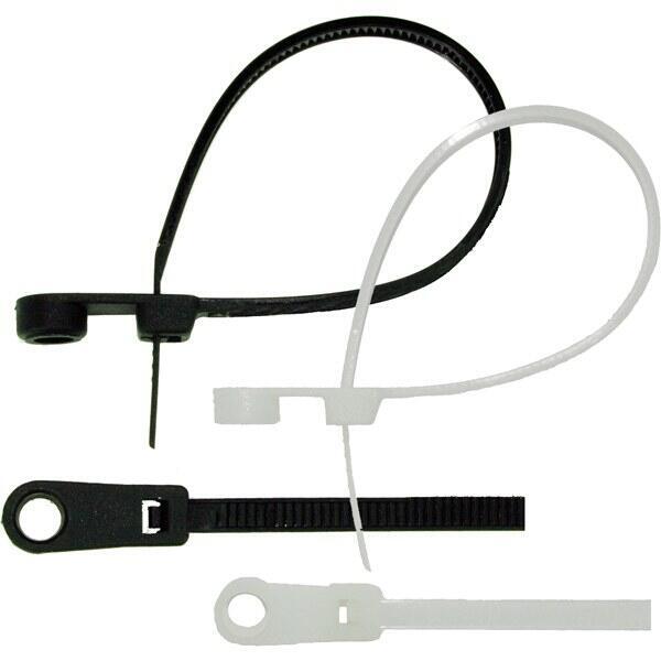 Strips sort med hul 100 x 3,5mm-20stk