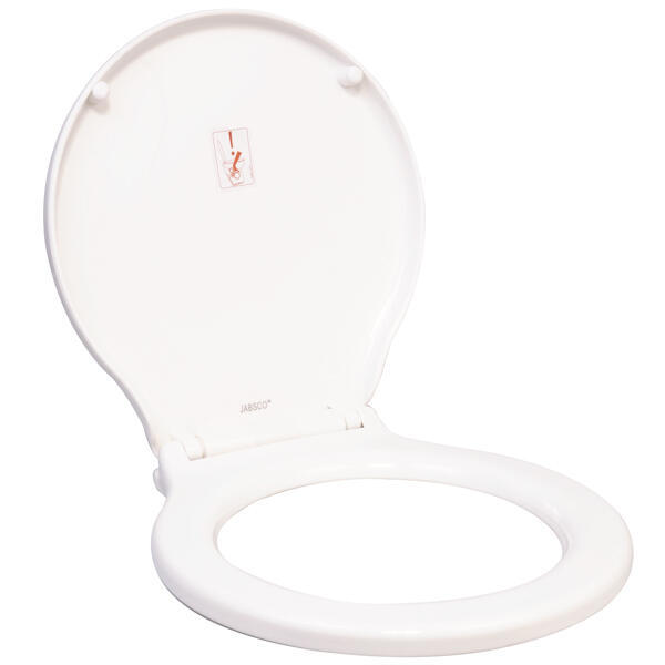 Toiletsæde og låg med beslag til liteflush
