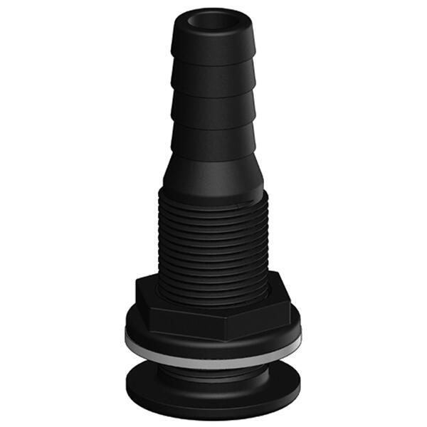 Trudesign gennemføring komposit sort 1" -28mm