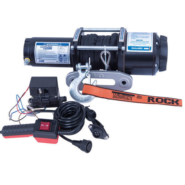 Rock rp3500 el-trailerspil 12 vdc 3,1hk (2,3kw) 1589kg m/tov