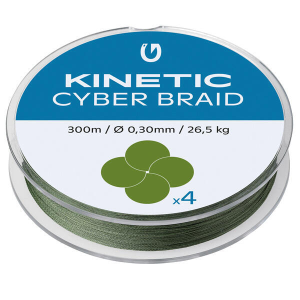 Kinetic cyber braid 4, 150m 0,30mm/26,5kg