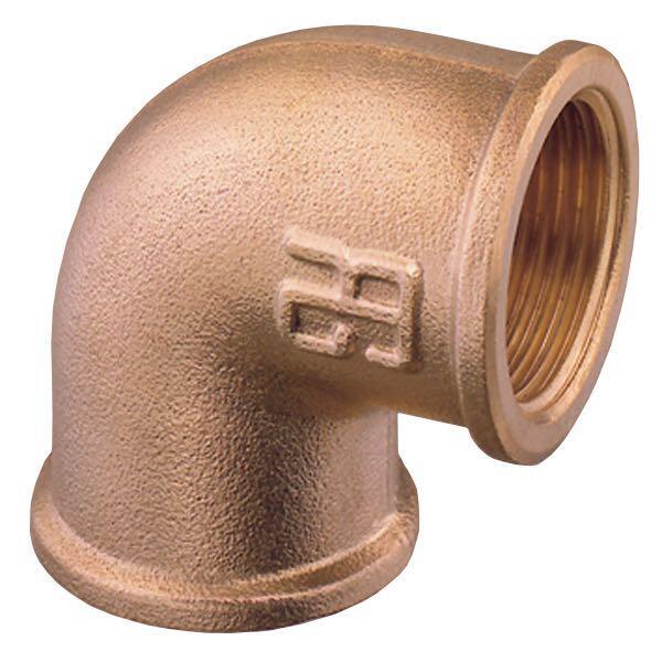 Guidi bøjning 90° ind/ind  3/8" bronze