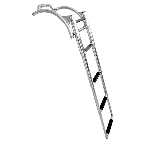 Badestige til gummibåd med 4 teleskop trin l-119/40cm b-29cm
