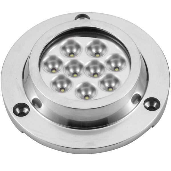 Undervandslys påbygning 21.6w 10-30v 9 led hvid