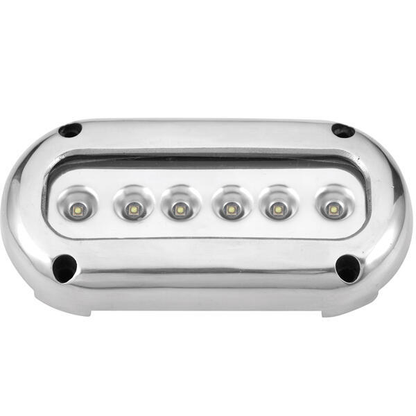 Undervandslys påbygning 14.2w 10-30v 6 led hvid