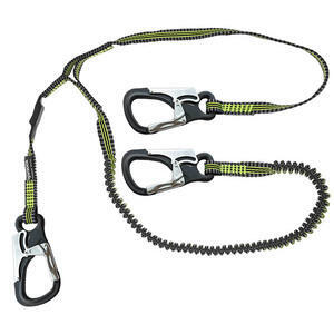 Spinlock Letvægts Livline 3 hager, 2 m elastikline
