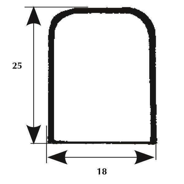 Endestykke b=34 l=75 h=45mm