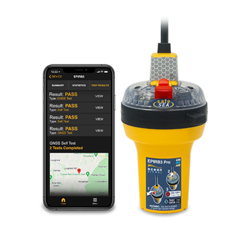 Ocean Signal SafeSea EPIRB3-PRO AUTO Cat.1 m. GPS, RLS, AIS + NFC "Float-Free" container / 702S-03933