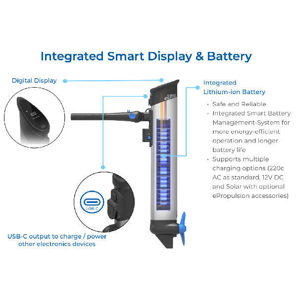 ePropulsion eLite påhængsmotor 500W inkl. batteri